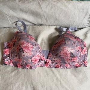 Wire-Free Floral Bra